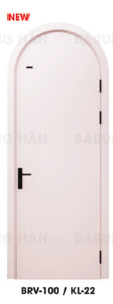 BRV-100 / KL-22 – Cửa nhựa ABS Hàn Quốc vòm màu hồng nhẹ đầy cá tính