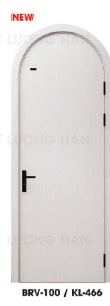 BRV-100 / KL-466 – Cửa nhựa ABS Hàn Quốc vòm trơn thanh lịch cho nội thất hiện đại